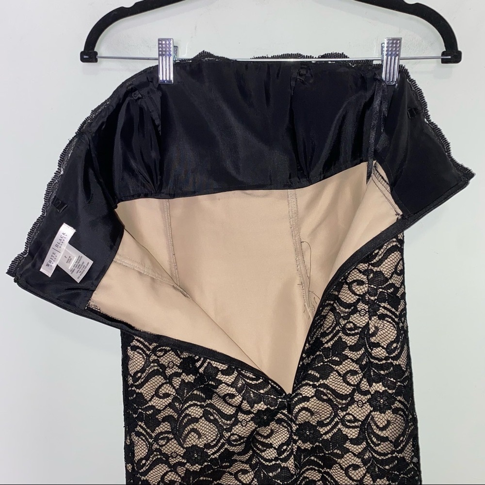 White House Black Market Lace Strapless Cocktail Dress Size 2 - Picture 7 of 10